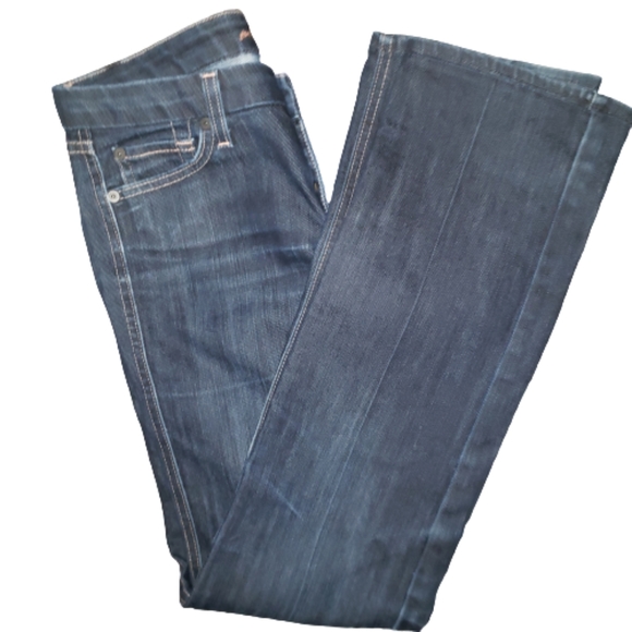 7 for all mankind mid rise,stait leg dark … - Picture 5 of 5